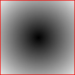 Layer 2: Radial gradient mask