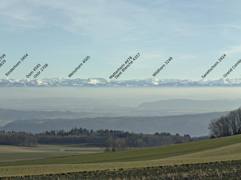 Ligni&egrave;res and the Alps: Panel 4 of 6
