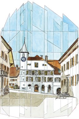 Ligni&egrave;res, painted by Ren&eacute; Guerdat of Neuch&acirc;tel