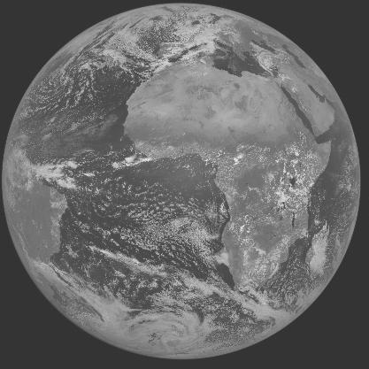 Meteosat-7 imagery for 2005-04-08 12:00 UTC Copyright � 2005 EUMETSAT