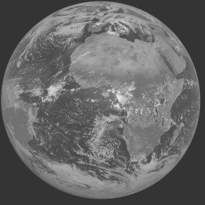 Meteosat-7 imagery for 2005-04-12 12:00 UTC Copyright � 2005 EUMETSAT
