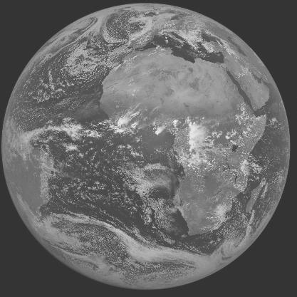 Meteosat-7 imagery for 2005-04-14 12:00 UTC Copyright � 2005 EUMETSAT