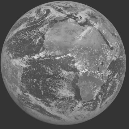 Meteosat-7 imagery for 2005-04-21 12:00 UTC Copyright � 2005 EUMETSAT