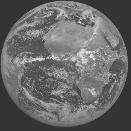 Meteosat-7 imagery for 2005-04-22 12:00 UTC Copyright � 2005 EUMETSAT