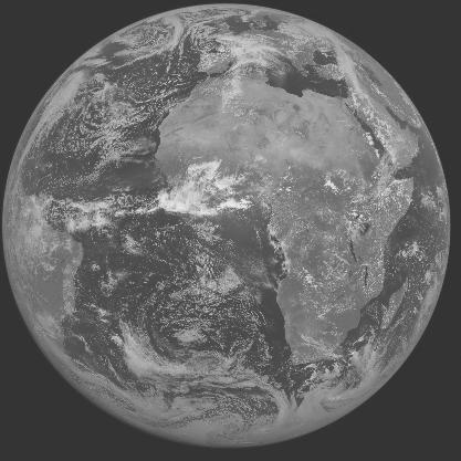 Meteosat-7 imagery for 2005-04-24 12:00 UTC Copyright � 2005 EUMETSAT
