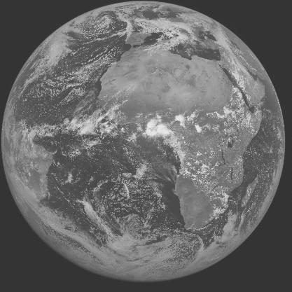 Meteosat-7 imagery for 2005-04-25 12:00 UTC Copyright � 2005 EUMETSAT