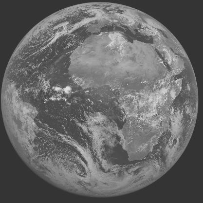 Meteosat-7 imagery for 2005-04-28 12:00 UTC Copyright � 2005 EUMETSAT