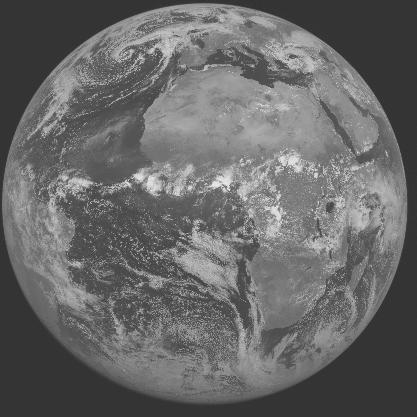 Meteosat-7 imagery for 2005-04-30 12:00 UTC Copyright � 2005 EUMETSAT