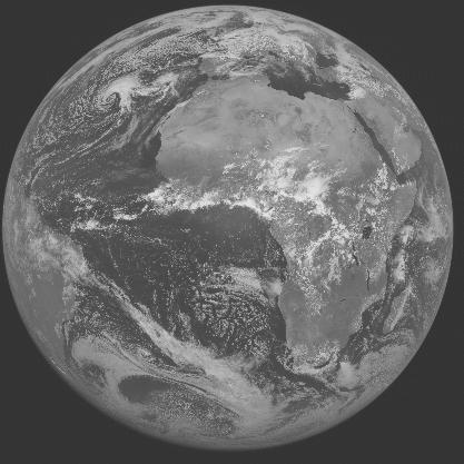 Meteosat-7 imagery for 2005-05-04 12:00 UTC Copyright � 2005 EUMETSAT