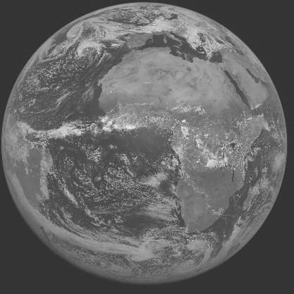 Meteosat-7 imagery for 2005-05-07 12:00 UTC Copyright � 2005 EUMETSAT