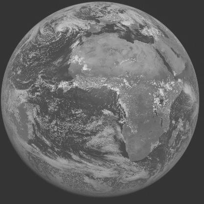 Meteosat-7 imagery for 2005-05-08 12:00 UTC Copyright � 2005 EUMETSAT