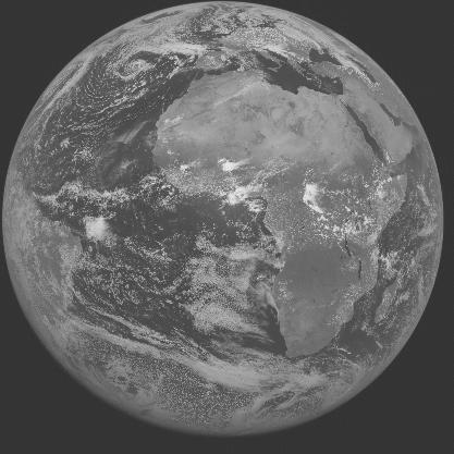 Meteosat-7 imagery for 2005-05-09 12:00 UTC Copyright � 2005 EUMETSAT