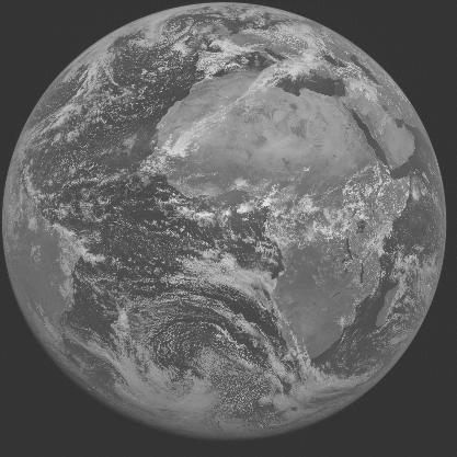 Meteosat-7 imagery for 2005-05-12 12:00 UTC Copyright � 2005 EUMETSAT