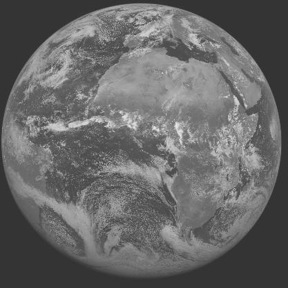 Meteosat-7 imagery for 2005-05-22 12:00 UTC Copyright � 2005 EUMETSAT