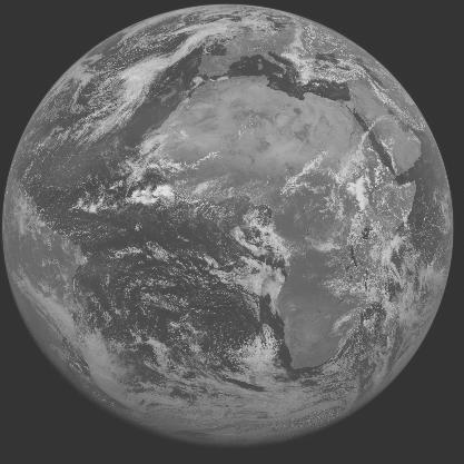 Meteosat-7 imagery for 2005-05-25 12:00 UTC Copyright � 2005 EUMETSAT