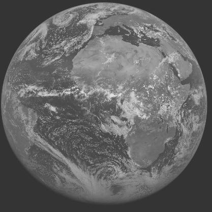 Meteosat-7 imagery for 2005-05-27 12:00 UTC Copyright � 2005 EUMETSAT