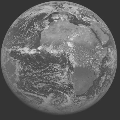 Meteosat-7 imagery for 2005-05-31 12:00 UTC Copyright � 2005 EUMETSAT