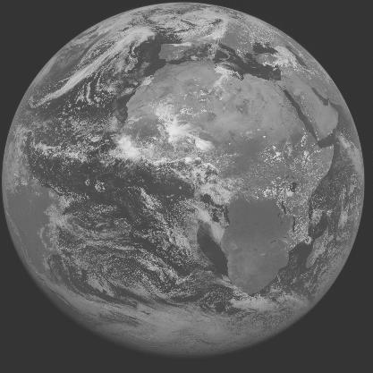 Meteosat-7 imagery for 2005-06-04 12:00 UTC Copyright � 2005 EUMETSAT