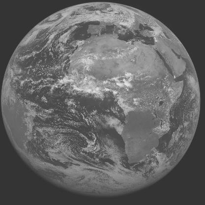 Meteosat-7 imagery for 2005-06-05 12:00 UTC Copyright � 2005 EUMETSAT