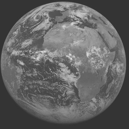 Meteosat-7 imagery for 2005-06-09 12:00 UTC Copyright � 2005 EUMETSAT