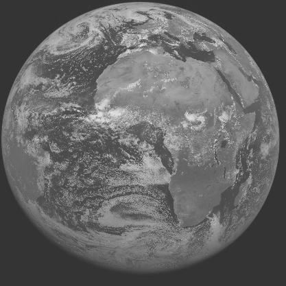 Meteosat-7 imagery for 2005-06-13 12:00 UTC Copyright � 2005 EUMETSAT