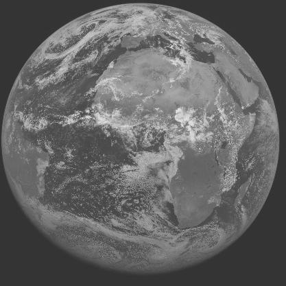 Meteosat-7 imagery for 2005-06-16 12:00 UTC Copyright � 2005 EUMETSAT