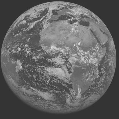 Meteosat-7 imagery for 2005-06-18 12:00 UTC Copyright � 2005 EUMETSAT