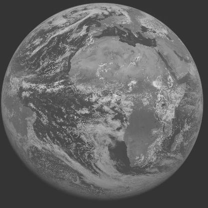 Meteosat-7 imagery for 2005-06-22 12:00 UTC Copyright � 2005 EUMETSAT