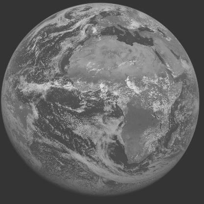 Meteosat-7 imagery for 2005-06-23 12:00 UTC Copyright � 2005 EUMETSAT