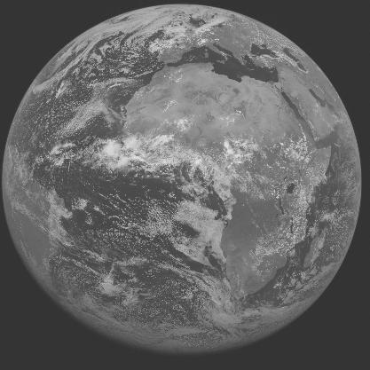 Meteosat-7 imagery for 2005-06-25 12:00 UTC Copyright � 2005 EUMETSAT