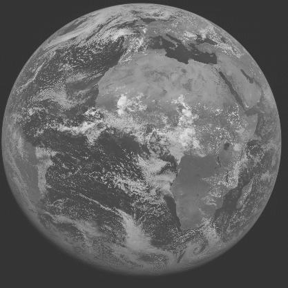 Meteosat-7 imagery for 2005-06-27 12:00 UTC Copyright � 2005 EUMETSAT