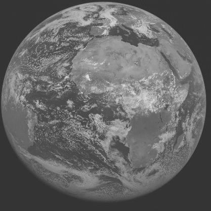 Meteosat-7 imagery for 2005-07-04 12:00 UTC Copyright � 2005 EUMETSAT