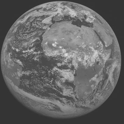 Meteosat-7 imagery for 2005-07-05 12:00 UTC Copyright � 2005 EUMETSAT