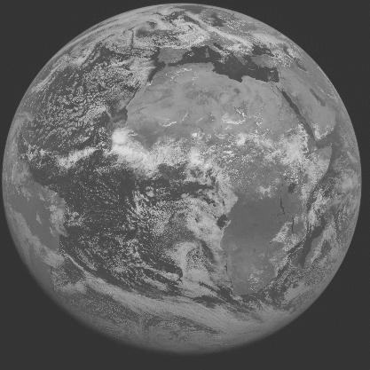 Meteosat-7 imagery for 2005-07-06 12:00 UTC Copyright � 2005 EUMETSAT