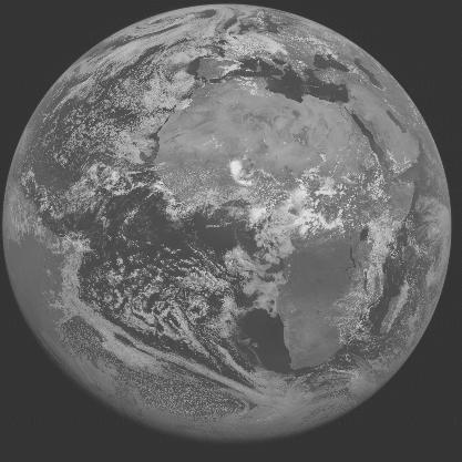 Meteosat-7 imagery for 2005-07-08 12:00 UTC Copyright � 2005 EUMETSAT