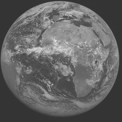 Meteosat-7 imagery for 2005-07-10 12:00 UTC Copyright � 2005 EUMETSAT