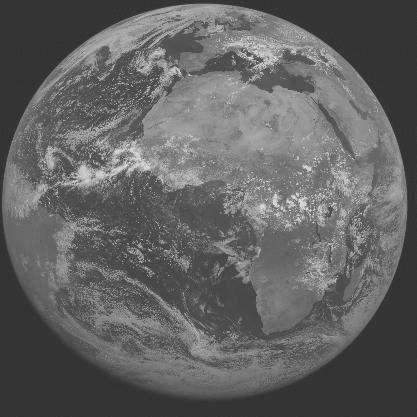 Meteosat-7 imagery for 2005-07-11 12:00 UTC Copyright � 2005 EUMETSAT