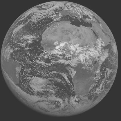 Meteosat-7 imagery for 2005-07-17 12:00 UTC Copyright � 2005 EUMETSAT