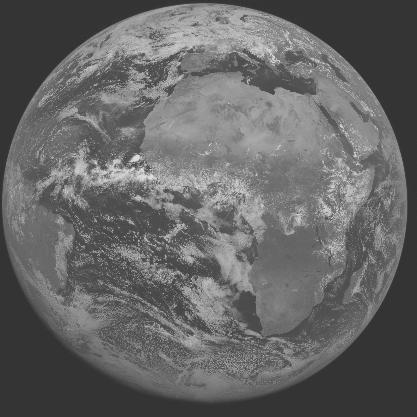Meteosat-7 imagery for 2005-07-23 12:00 UTC Copyright � 2005 EUMETSAT