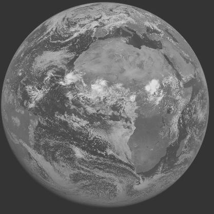 Meteosat-7 imagery for 2005-07-25 12:00 UTC Copyright � 2005 EUMETSAT