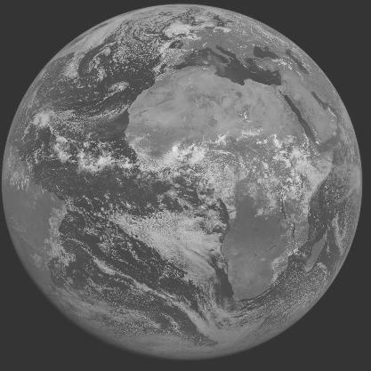 Meteosat-7 imagery for 2005-07-28 12:00 UTC Copyright � 2005 EUMETSAT