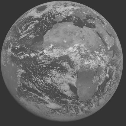 Meteosat-7 imagery for 2005-07-30 12:00 UTC Copyright � 2005 EUMETSAT