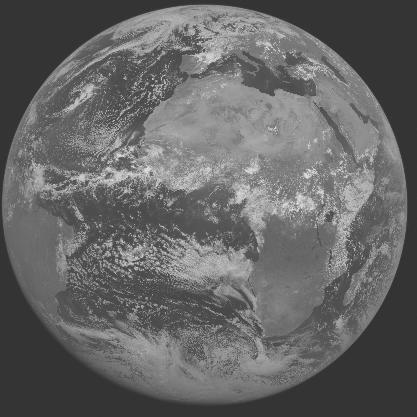 Meteosat-7 imagery for 2005-08-01 12:00 UTC Copyright � 2005 EUMETSAT