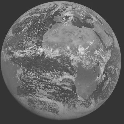Meteosat-7 imagery for 2005-08-02 12:00 UTC Copyright � 2005 EUMETSAT