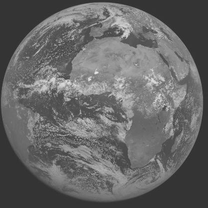 Meteosat-7 imagery for 2005-08-03 12:00 UTC Copyright � 2005 EUMETSAT
