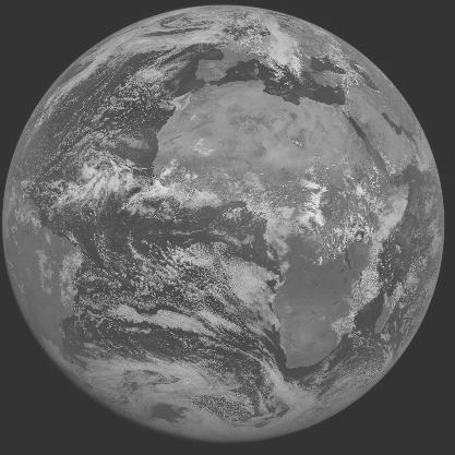 Meteosat-7 imagery for 2005-08-04 12:00 UTC Copyright � 2005 EUMETSAT