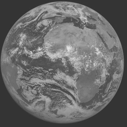 Meteosat-7 imagery for 2005-08-06 12:00 UTC Copyright � 2005 EUMETSAT