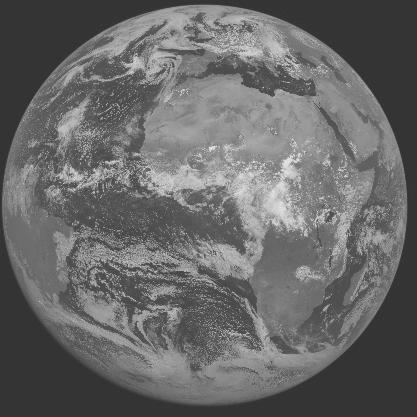 Meteosat-7 imagery for 2005-08-07 12:00 UTC Copyright � 2005 EUMETSAT