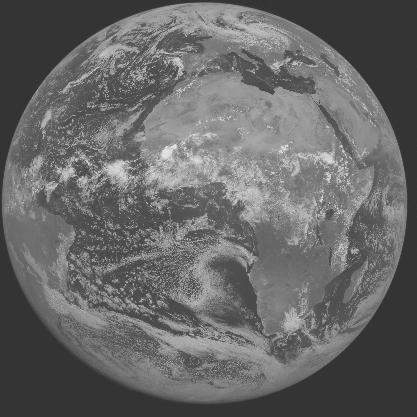 Meteosat-7 imagery for 2005-08-09 12:00 UTC Copyright � 2005 EUMETSAT