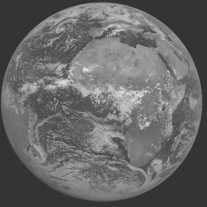 Meteosat-7 imagery for 2005-08-11 12:00 UTC Copyright � 2005 EUMETSAT